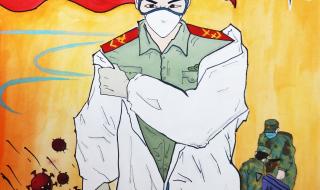 一幅关于英雄人物的画. 我心中的英雄儿童画